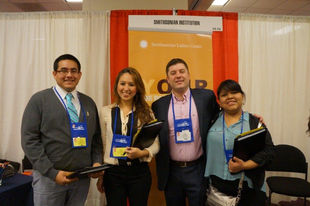 Shahin with HACU students