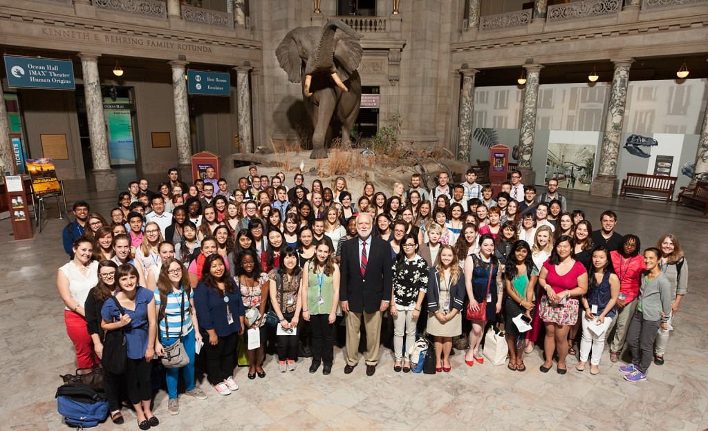 2014 SI Intern Group Photograph with Secretary G. Wayne Clough on June 5, 2014.