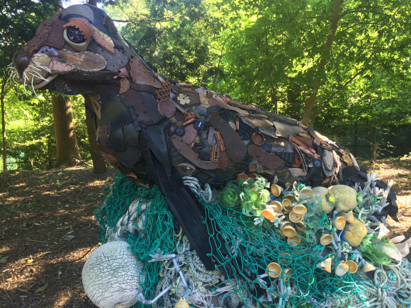 Piece from Washed Ashore: Art to Save the Sea, photo by Haley Moen